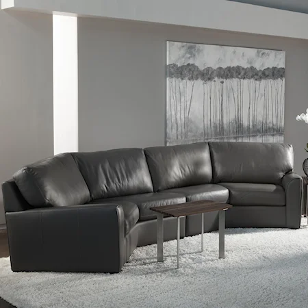 Casual Wedge Sectional Sofa